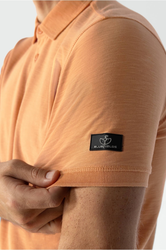 POLO VAN ZWARE JERSEYSTOF MET SLUBS 48435104 2800